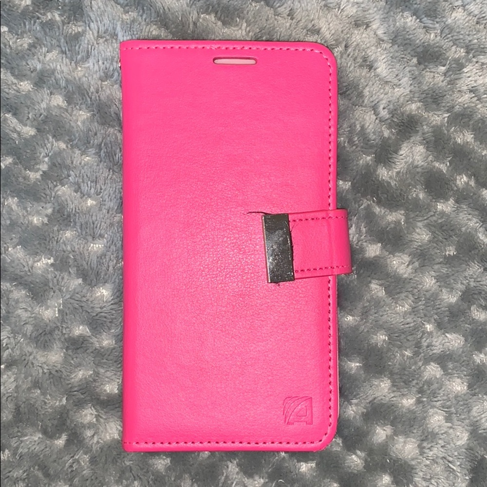 Pink Card holder / iPhone XS case